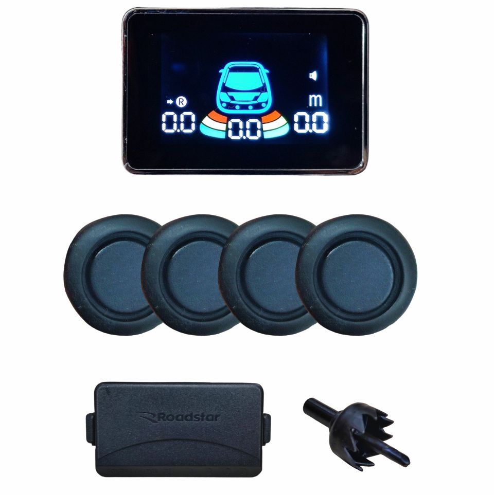 sensor-de-estacionamento-preto-fosco-roadstar-com-tela
